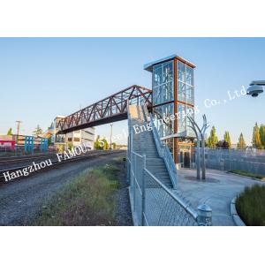 Buy cheap Solar Lighting Prefabricated Pedestrian Bridges Varies Height And Low Maintenance from wholesalers