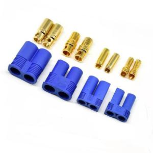 24K Gold Plated EC8 Connector with 8mm Diameter and 220A Maximum Current for RC