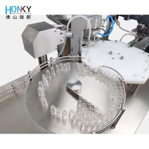 Buy cheap Desktop Vial Filling and Capping Machine with 2300 Bottle Per Hour Efficiency 0.6-6ml Filling Range and AC 220V Power from wholesalers