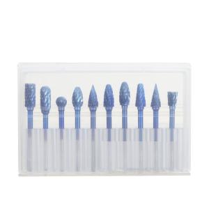 Buy cheap Blue Coating Precision Cutting Made Fast And Easy With Cemented Carbide Burr Set Shank Size 1/8-1/4 INCH Or 3-6MM from wholesalers