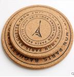 Buy cheap Eco Table Placemat Decor Cork Coaster with silkscreen printed logo from wholesalers