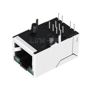 Buy cheap LPJ1014B66NL 10/100 Base-T Tab Up Green/Green Led 1x1 Port RJ45 Jack Connector from wholesalers