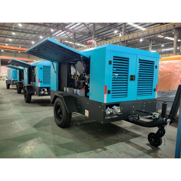 Powerful Diesel Powered Screw Compressor with Air/Water Cooling and ≤2800 Kg