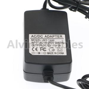 Durable Camera Power Adapter AC To 12V 2A 12 Pin Hirose For Basler AVT GIGE