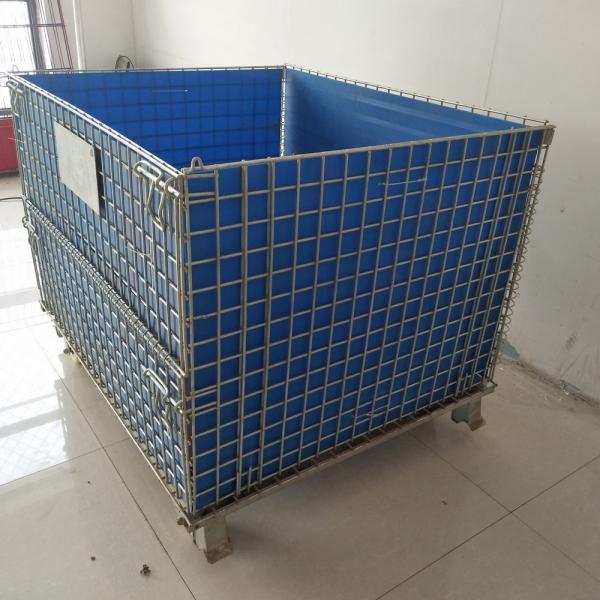 Oem Galvanized Foldable Euro Bottle Wire Container 1200*1000*890 Wire Mesh