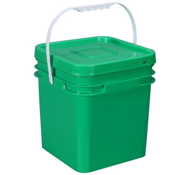 Buy cheap White / Yellow Square Plastic Grow Bucket For Mushroom Farming from wholesalers