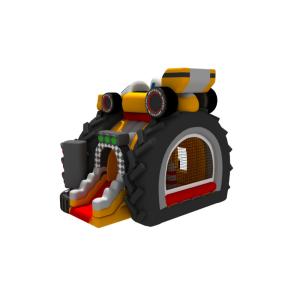 Buy cheap Racing Theme Tarpaulin Inflatable Combos Free Printing Black Tires from wholesalers