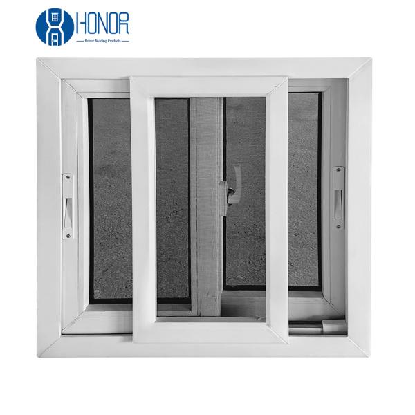 China Factory Price Window Grill Designs PVC Sliding windows with Mosquito Net