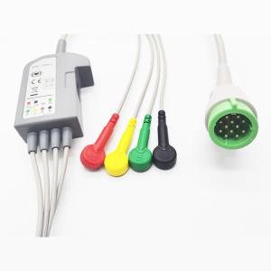 Buy cheap 7/12 Pin Snap AHA, ECG Cables And Leadwires, Patient Monitor Accessory,compatible for MDT from wholesalers