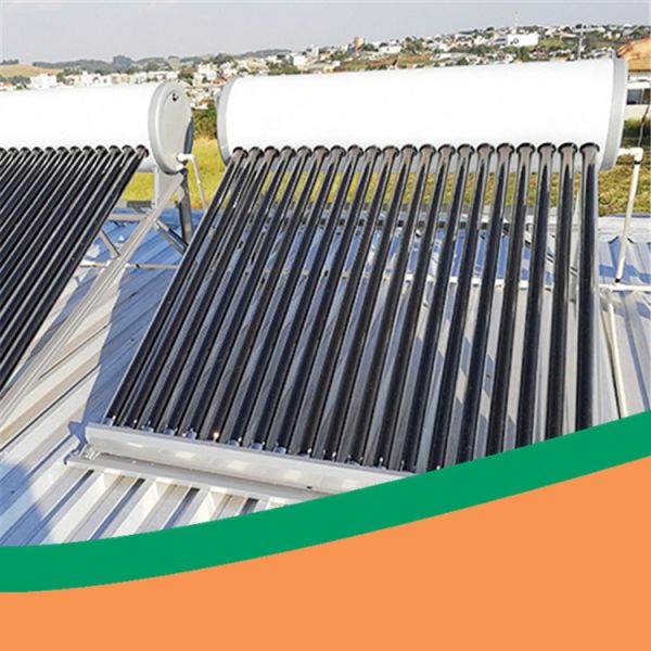 Quality High efficiency low pressure pvdf steel CE thermal solar water heater for sale