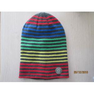 Buy cheap Acrylic knitted hat with jacquard technology--reversible hat from wholesalers