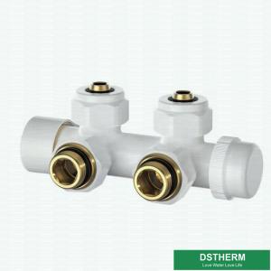 Buy cheap Shinning White Color Heavier H Type Thermostatic Temperature Straight Brass TRV from wholesalers