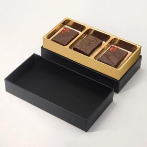 Custom Macaron Chocolate Packaging Folding Box With Plastic Tray Small Chocolate