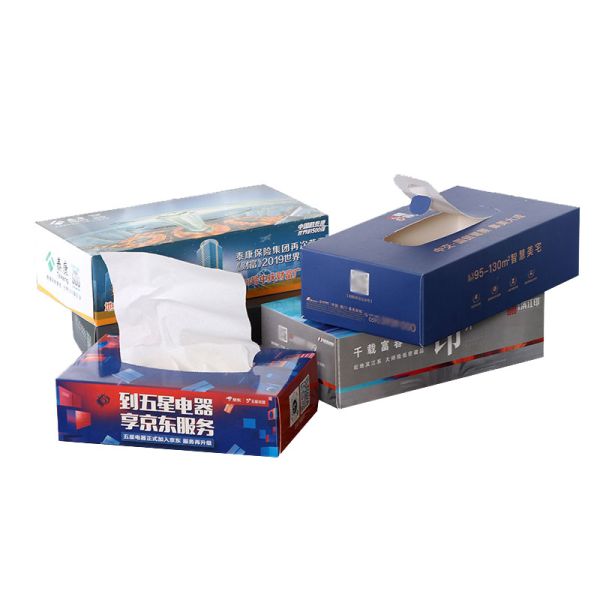 Custom Order Accepted Square Tissue Paper Box for Facial Tissue at Competitive Cost
