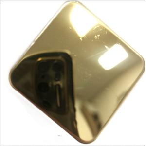 Buy cheap Gold Color Mirror Polishing Shiny Finish 304 Stainless Steel Sheet With Anti finger Print For Decoration from wholesalers