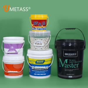 Custom IML Print Logo 1L Round Plastic Bucket for Yogurt Chocolate Spread and