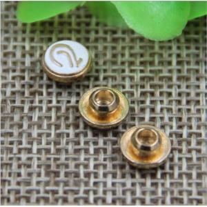 2018 Spring new pink color zinc alloy hardware 7 mm ear pattern bang nail rivets