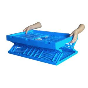 EURO Agricultural Attached Lid Collapsible Plastic Baskets & Folding Vented