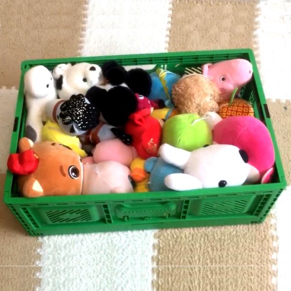 Quality Stackable  Plastic Folding Crates Supermarket Heavy Duty 23.6" X 15.7" X 9.0" 40L 32l for sale