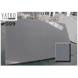 Buy cheap Grey Crystal Artificial Quartz stone Slab Prefab Countertop Solid Surface Color Consistency from wholesalers