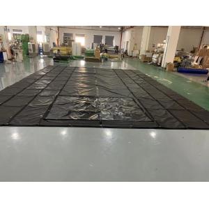 UV Protection PVC Tarpaulin Fabric 16x27 4ft Drop Lumber Tarps For Flatbed Truck