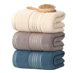 Buy cheap Hot Custom Pure Cotton Luxury Custom Logo Absorption Soft Golden Satin Dobby Bath Face Hand Hair Towel Sets Baby Towel Sample from wholesalers