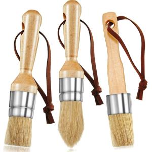 Buy cheap 1in Wooden Handle Wax Paint Brush Set 0.32g from wholesalers