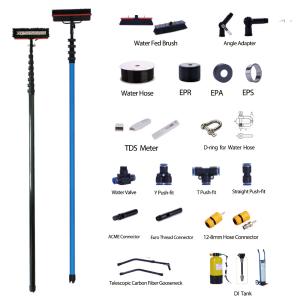 39ft 3K Surface Carbon fiber Feeder Pole System for Window and Solar Panel