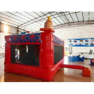 Buy cheap 1000D Outdoor Bounce House Ferris Wheel Tickets Inflatable Bouncer Castle With Slide Combo from wholesalers