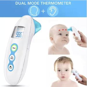 FDA Approved 3VDC IR Baby Forehead Thermometer With Three Color Backlight LCD