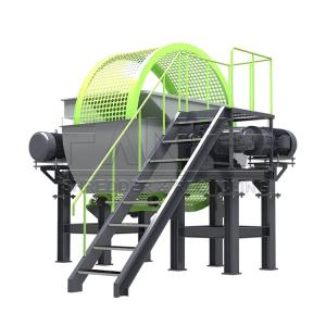 Buy cheap Car Truck Tire Shredder Machine Tyre Cutting Machine Tyre Shredding Equipment from wholesalers