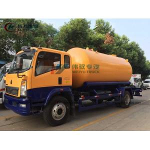 Buy cheap Sino HOWO 10cbm 15cbm 6 Wheels LPG Bobtail Truck With Volume Flow Meter from wholesalers