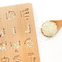 China Wooden Letters Practicing Board Double-Sided Alphabet Tracing Tool Learning to Write ABC Educational Toy for sale