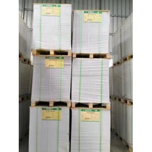 China Regular Size 700x1000mm One Side White Paper Coated Duplex Board Grey Back on sale
