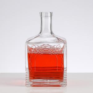 Custom Color 500ml 700ml 750ml Nordic Empty Rum Whisky Vodka Spirit Glass Liquor