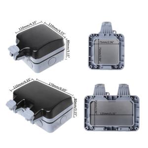 Wall Mounted Power Outlet Socket Outdoor Charging Poles Plastic Switch Box IP66