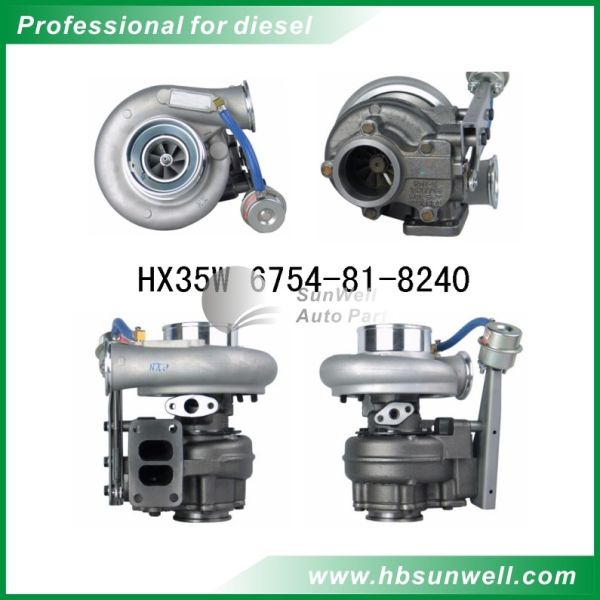 Quality Komatsu SAA6D107E HX35W 6754-81-8240 Turbocharger Cummins QSB ISDE 4043679 4955479 Turbo for Holset branded supercharger for sale
