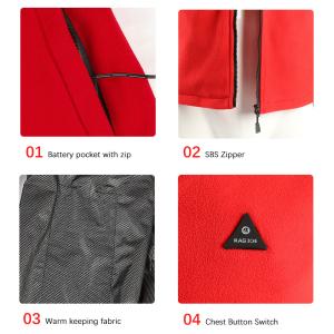 55C 5V Smart Rechargeable Heated Gilet Mens Heated Body Warmer