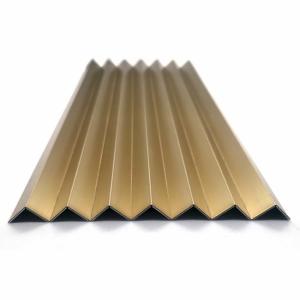 Buy cheap Zr Brass Color Stainless Steel Tile Trim Continuous 90 Degree Triangle from wholesalers