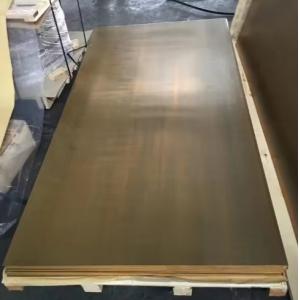 Buy cheap Phosphor Bronze Brass Sheet Construction Chemical Industries Decorative Use Bright Includes Bending Cutting Welding Features from wholesalers