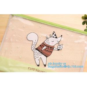 mesh document bag with zipper/pvc mesh file folder, Waterproof Zip Lock Bag Mesh