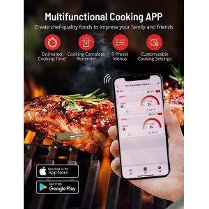 Digital Wireless Meat Thermometer Bluetooth Remote Tuya App Monitor Smart BBQ