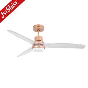 52-Inch Ceiling Fan with Transparent Blades & LED Light
