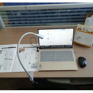 Touch Control Clip On LED Bed Lamp 2.5W Eye Caring Bendable Gooseneck for