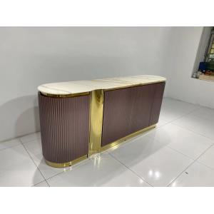 Buy cheap Luxury Stainless Steel Console Table ODM OEM Marble Top Sideboard from wholesalers