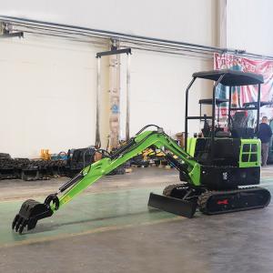 Buy cheap 1800kg Mini Garden Excavator 4km/H Chassis Width 1100mm Green Machine Mini Excavator from wholesalers