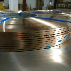 Buy cheap QBe1.9Ti Beryllium Copper Alloy Strips 0.15mmx200mm Mechanical Electrical from wholesalers