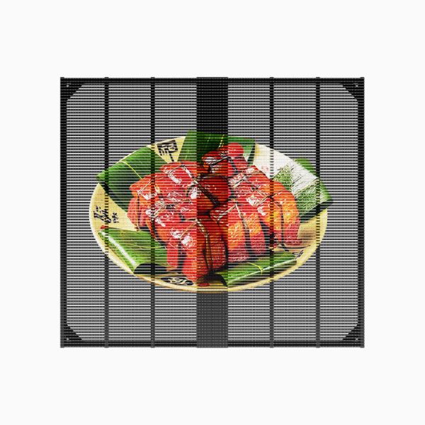 3.9mm Pixels Full-Color Smd LED Glass Display Window Screen for Grille