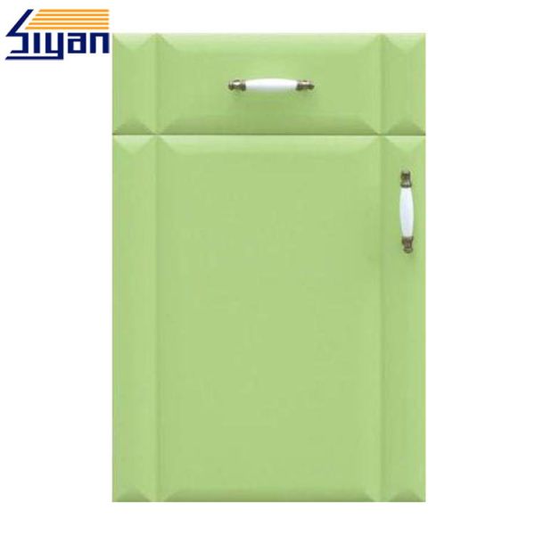 Quality High End MDF Replacing Kitchen Cabinet Doors And Drawer Fronts Green Color for sale