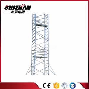 Cuplock Aluminium Mobile Scaffold H Frame Ladder Scaffolding System